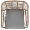 Manhattan Comfort Antibes 1.0 Steel Rattan 3-Piece Patio Conversation Set with Cushions in Grey OD-CV010-GY - alternate 3